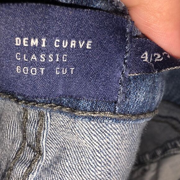 LEVI'S Y2K Dark Wash Demi Curve Boot Cut Jeans | Size 4/27 - Picture 3 of 3